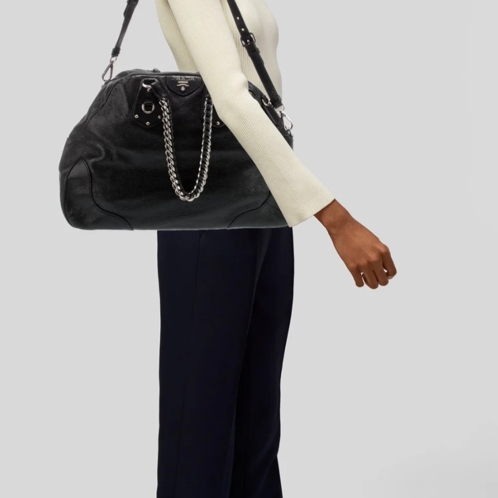 Auth Prada Leather Bag